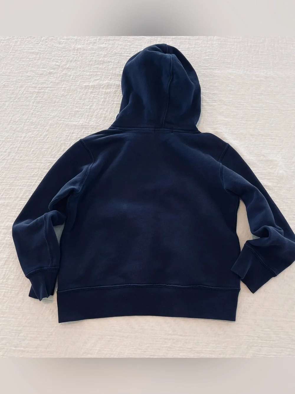 Polo Ralph Lauren Boys S/P(8) Navy Fleece Pullover Hoodie Embroidered Red Logo